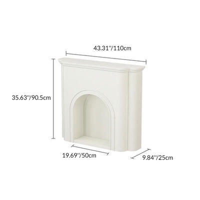 Contemporary Nordic Arched MDF Console Table With 1-Tier For Living Room