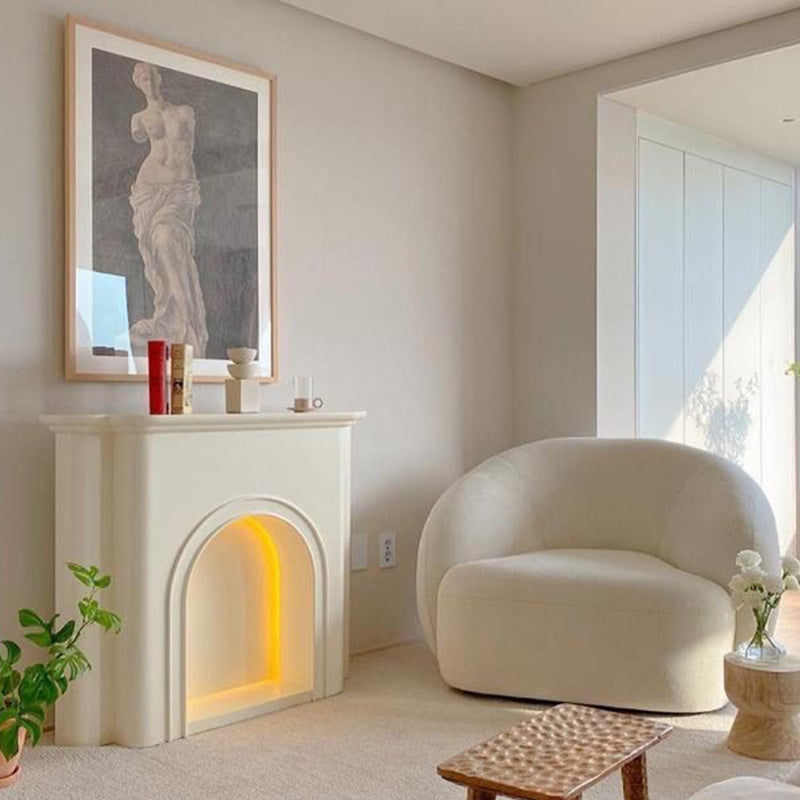 Contemporary Nordic Arched MDF Console Table With 1-Tier For Living Room