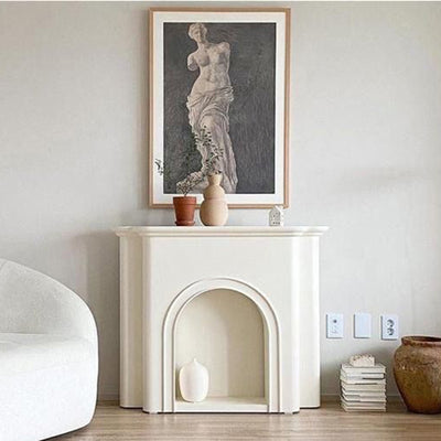 Contemporary Nordic Arched MDF Console Table With 1-Tier For Living Room
