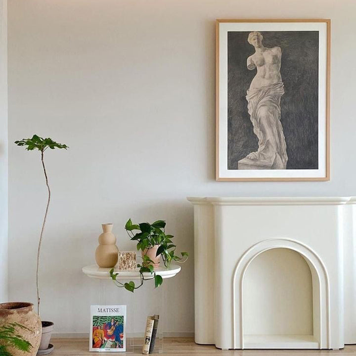 Contemporary Nordic Arched MDF Console Table With 1-Tier For Living Room
