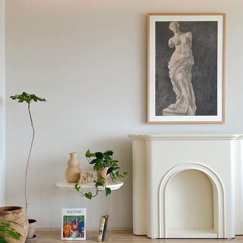 Contemporary Nordic Arched MDF Console Table With 1-Tier For Living Room