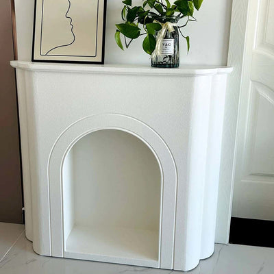 Contemporary Nordic Arched MDF Console Table With 1-Tier For Living Room