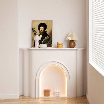 Contemporary Nordic Arched MDF Console Table With 1-Tier For Living Room