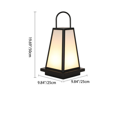 Contemporary Industrial Solar Iron Acrylic 1-Light Outdoor Post Light For Garden