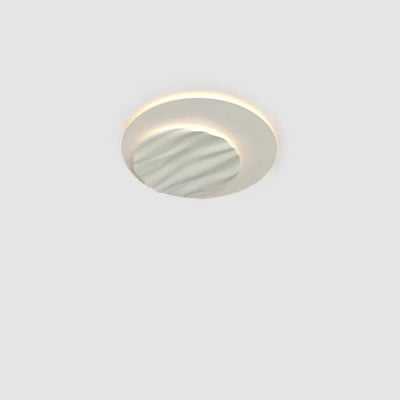Zeitgenössische nordische geometrische Eisen-Aluminium-LED-Deckenleuchte mit bündiger Halterung für Schlafzimmer 