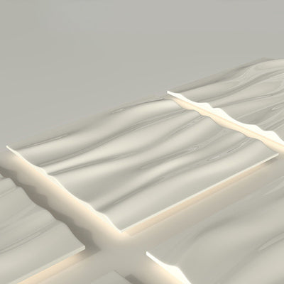 Zeitgenössische nordische geometrische Eisen-Aluminium-LED-Deckenleuchte mit bündiger Halterung für Schlafzimmer 