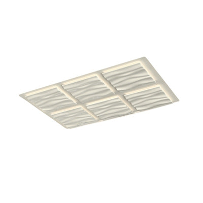 Zeitgenössische nordische geometrische Eisen-Aluminium-LED-Deckenleuchte mit bündiger Halterung für Schlafzimmer 