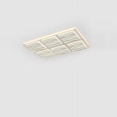 Zeitgenössische nordische geometrische Eisen-Aluminium-LED-Deckenleuchte mit bündiger Halterung für Schlafzimmer 
