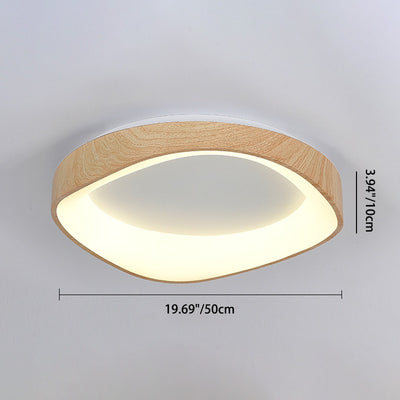 Plafonnier LED rond irrégulier en fer acrylique de simplicité moderne pour chambre 