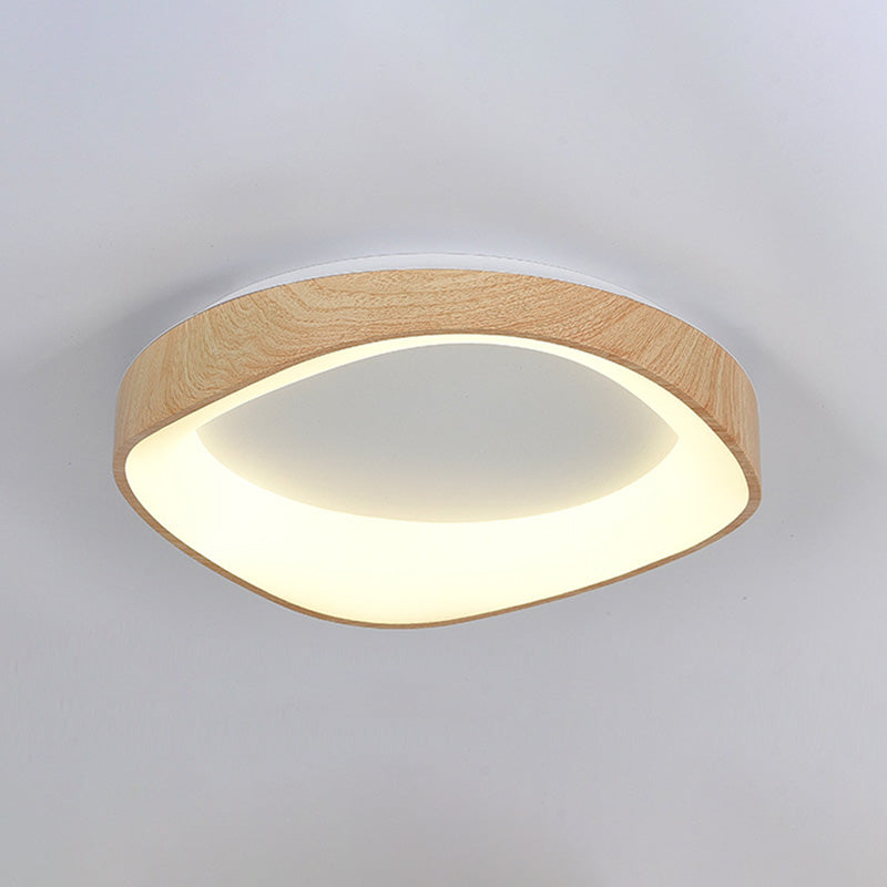 Plafonnier LED rond irrégulier en fer acrylique de simplicité moderne pour chambre 