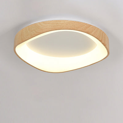 Plafonnier LED rond irrégulier en fer acrylique de simplicité moderne pour chambre 