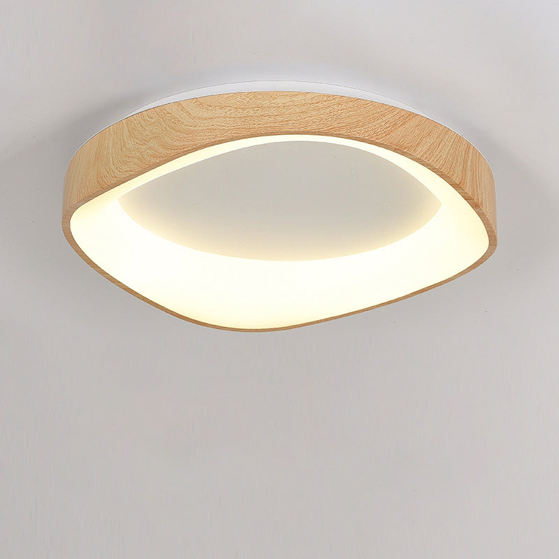 Plafonnier LED rond irrégulier en fer acrylique de simplicité moderne pour chambre 