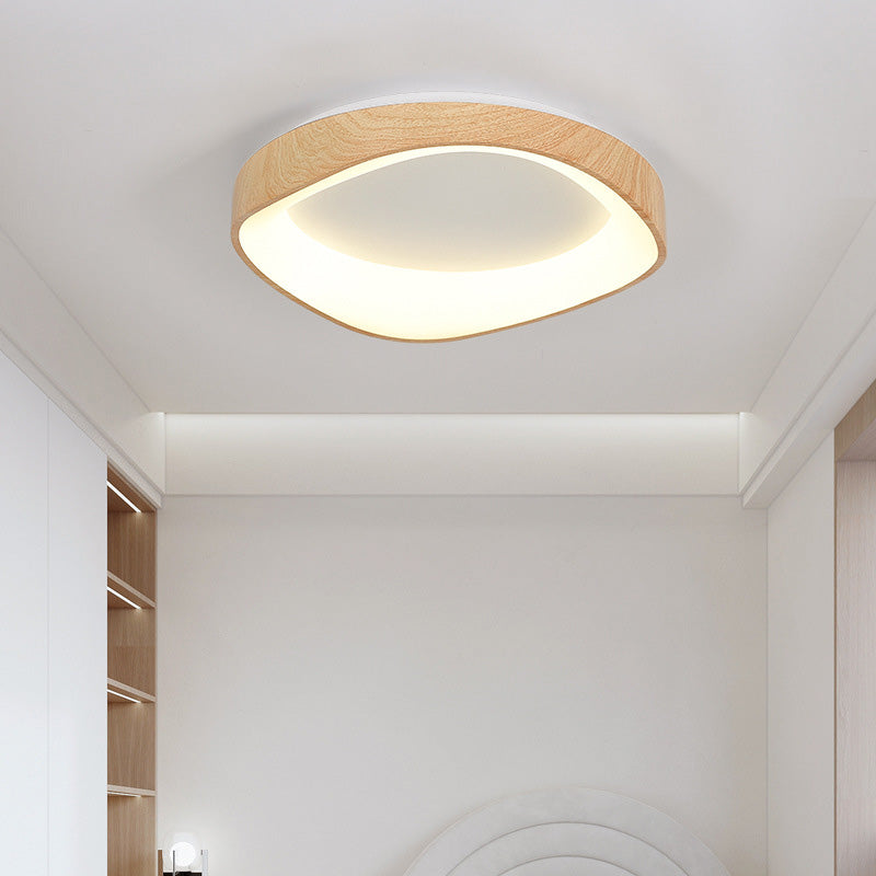 Plafonnier LED rond irrégulier en fer acrylique de simplicité moderne pour chambre 