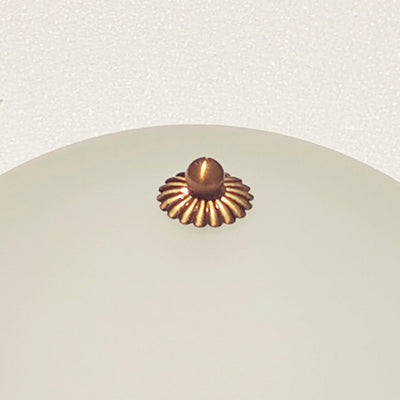 Luz de techo empotrada LED redonda de vidrio y hierro retro contemporáneo para dormitorio 