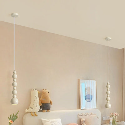 Lámpara colgante de 1 luz en forma de calabaza de hierro creativo contemporáneo para dormitorio 