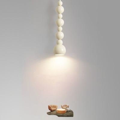 Lámpara colgante de 1 luz en forma de calabaza de hierro creativo contemporáneo para dormitorio 