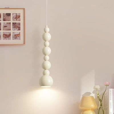 Lámpara colgante de 1 luz en forma de calabaza de hierro creativo contemporáneo para dormitorio 