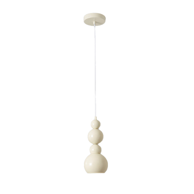 Lámpara colgante de 1 luz en forma de calabaza de hierro creativo contemporáneo para dormitorio 