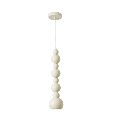 Lámpara colgante de 1 luz en forma de calabaza de hierro creativo contemporáneo para dormitorio 