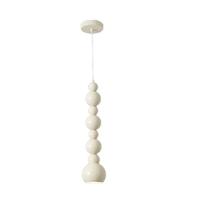 Lámpara colgante de 1 luz en forma de calabaza de hierro creativo contemporáneo para dormitorio 