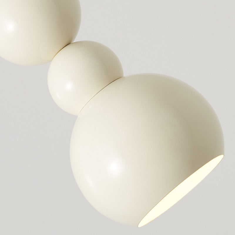 Lámpara colgante de 1 luz en forma de calabaza de hierro creativo contemporáneo para dormitorio 