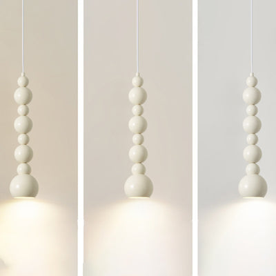 Lámpara colgante de 1 luz en forma de calabaza de hierro creativo contemporáneo para dormitorio 