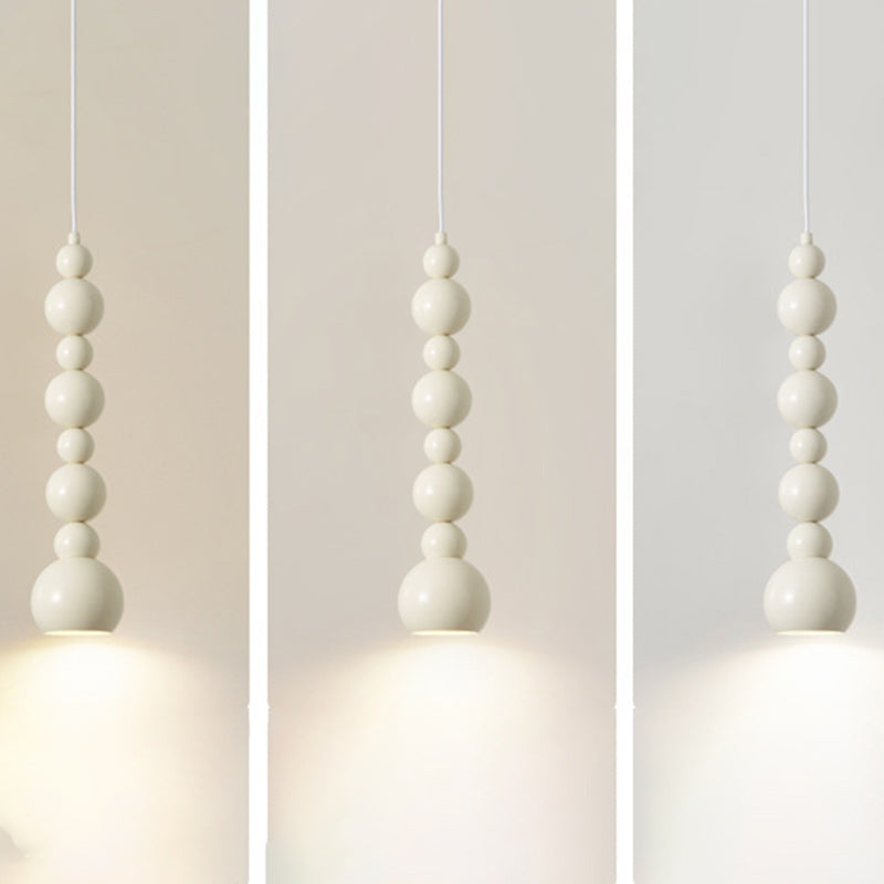 Lámpara colgante de 1 luz en forma de calabaza de hierro creativo contemporáneo para dormitorio 