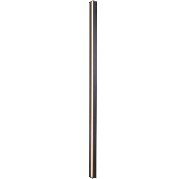 Moderne minimalistische LED-Wandleuchte aus Aluminium und Acryl in langer Streifenform für das Wohnzimmer 