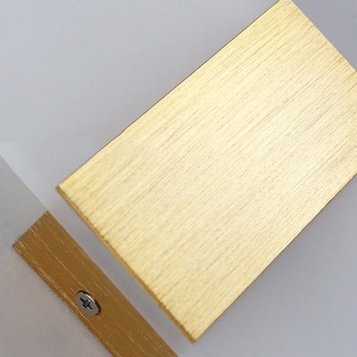 Modern Simplicity Acrylic Aluminum Rectangle LED Wall Sconce Lamp For Living Room