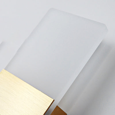 Modern Simplicity Acrylic Aluminum Rectangle LED Wall Sconce Lamp For Living Room