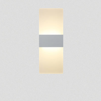 Modern Simplicity Acrylic Aluminum Rectangle LED Wall Sconce Lamp For Living Room