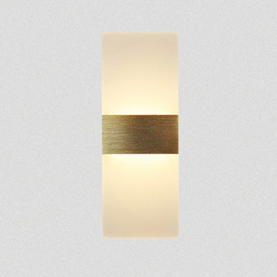 Modern Simplicity Acrylic Aluminum Rectangle LED Wall Sconce Lamp For Living Room