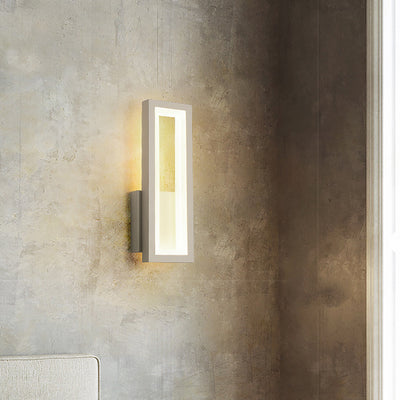 Moderno Minimalista Lámpara Aplique de Pared LED de Aluminio Acrílico Rectangular Para Dormitorio 