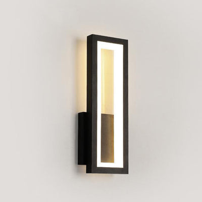 Moderno Minimalista Lámpara Aplique de Pared LED de Aluminio Acrílico Rectangular Para Dormitorio 