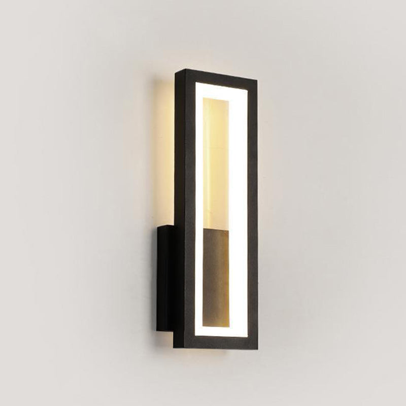 Moderno Minimalista Lámpara Aplique de Pared LED de Aluminio Acrílico Rectangular Para Dormitorio 