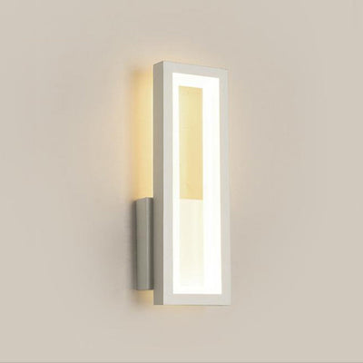 Moderno Minimalista Lámpara Aplique de Pared LED de Aluminio Acrílico Rectangular Para Dormitorio 
