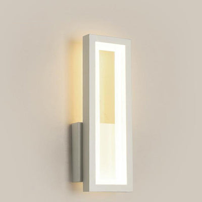 Moderno Minimalista Lámpara Aplique de Pared LED de Aluminio Acrílico Rectangular Para Dormitorio 