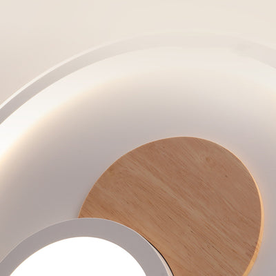 Moderne Schlichtheit Aluminium Acryl Runde LED-Deckenleuchte für Schlafzimmer 