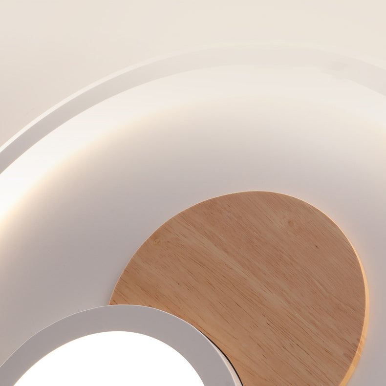 Moderne Schlichtheit Aluminium Acryl Runde LED-Deckenleuchte für Schlafzimmer 