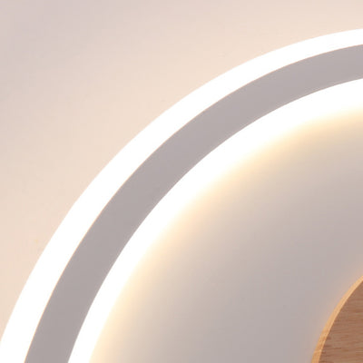 Moderne Schlichtheit Aluminium Acryl Runde LED-Deckenleuchte für Schlafzimmer 