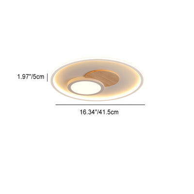 Moderne Schlichtheit Aluminium Acryl Runde LED-Deckenleuchte für Schlafzimmer 