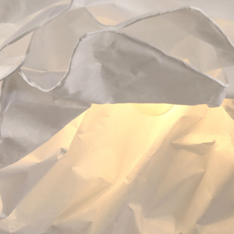 Zeitgenössische kreative DIY Papier Glas LED Kronleuchter für Wohnzimmer 