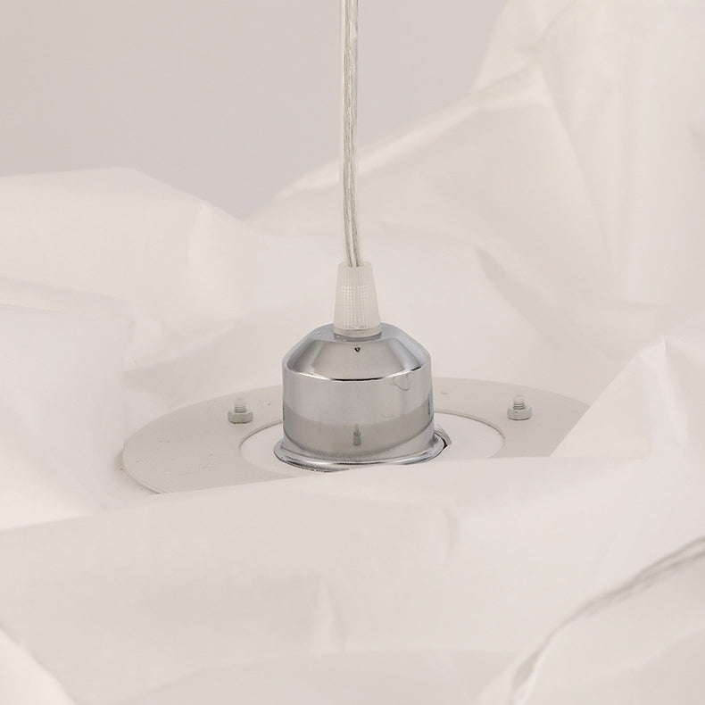 Zeitgenössische kreative DIY Papier Glas LED Kronleuchter für Wohnzimmer 