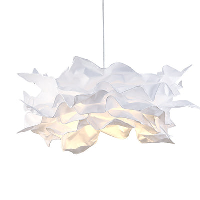 Zeitgenössische kreative DIY Papier Glas LED Kronleuchter für Wohnzimmer 