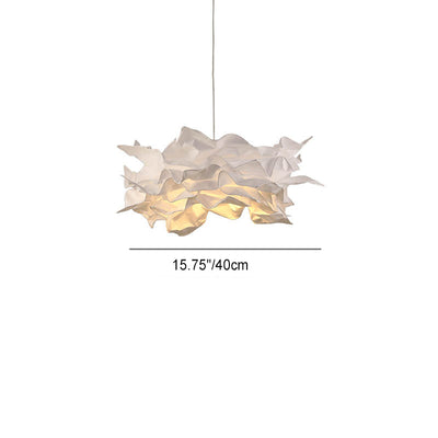 Zeitgenössische kreative DIY Papier Glas LED Kronleuchter für Wohnzimmer 