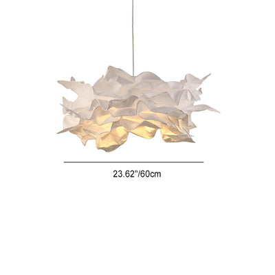 Zeitgenössische kreative DIY Papier Glas LED Kronleuchter für Wohnzimmer 