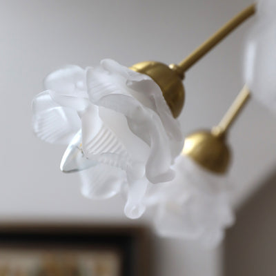 Moderner Art Deco Kronleuchter aus Kupferglas mit 5/6/8 Lichtern für Wohnzimmer 