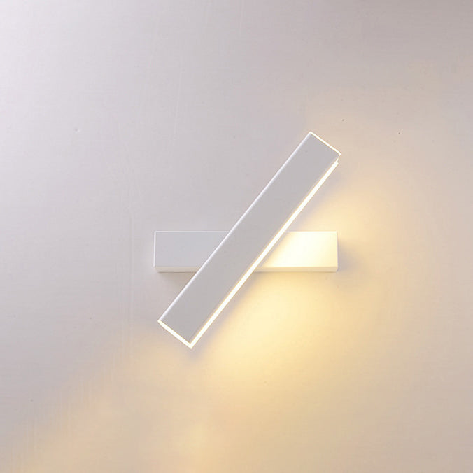 Moderne Einfachheit Rechteckige Acryl Aluminium LED Wandleuchte Für Schlafzimmer 