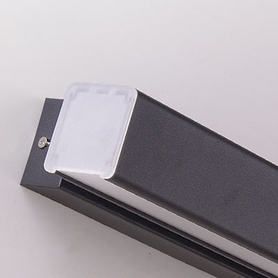 Moderne Einfachheit Rechteckige Acryl Aluminium LED Wandleuchte Für Schlafzimmer 