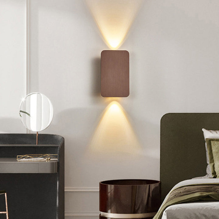 Applique murale LED carrée en aluminium minimaliste moderne pour couloirs 